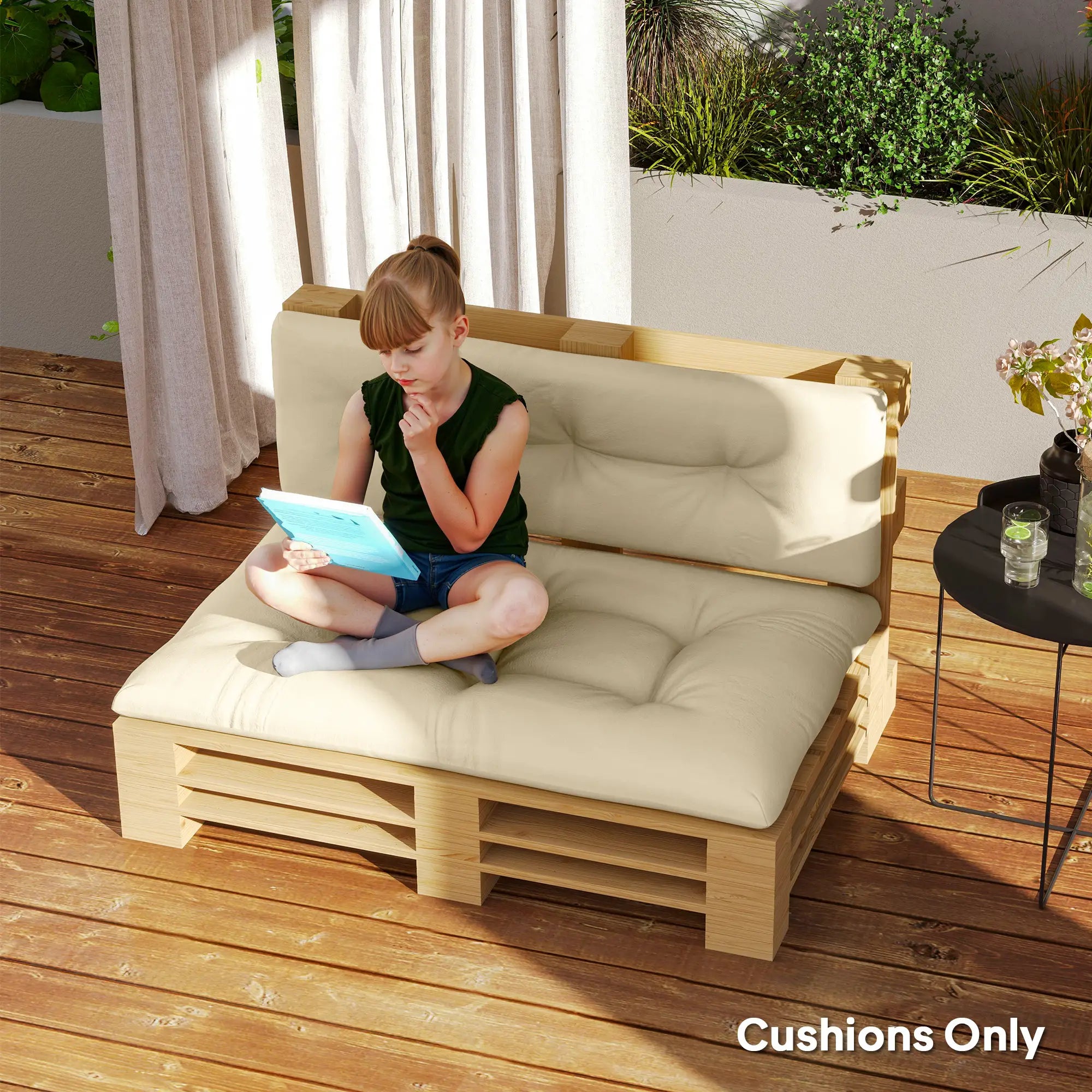 2-Piece Pallet Cushion Set, 3.9