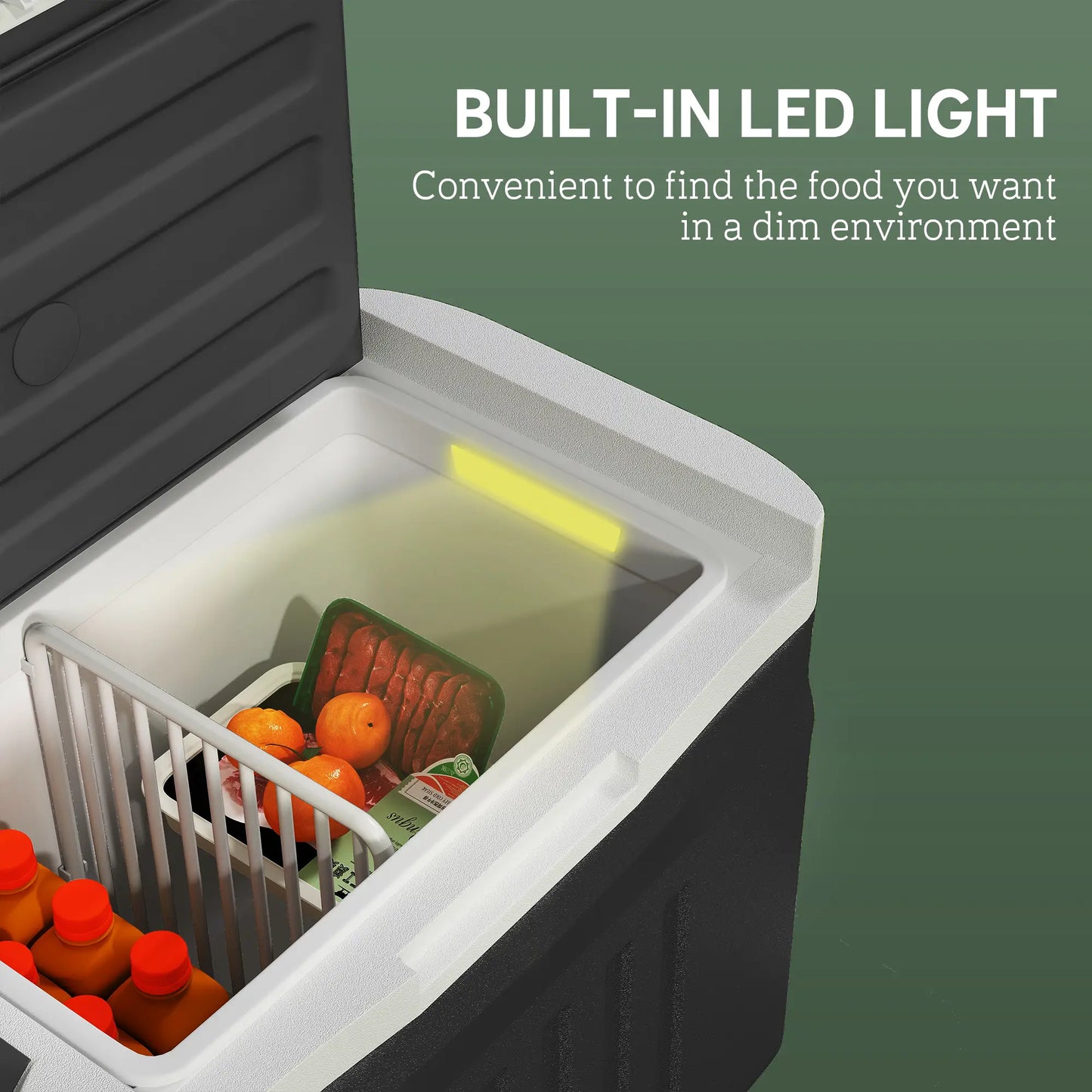 12V Car Fridge, 42 Quart (40L) Portable Cooler, 12V/24V DC, 100-240V AC Car Coolers at Gallery Canada