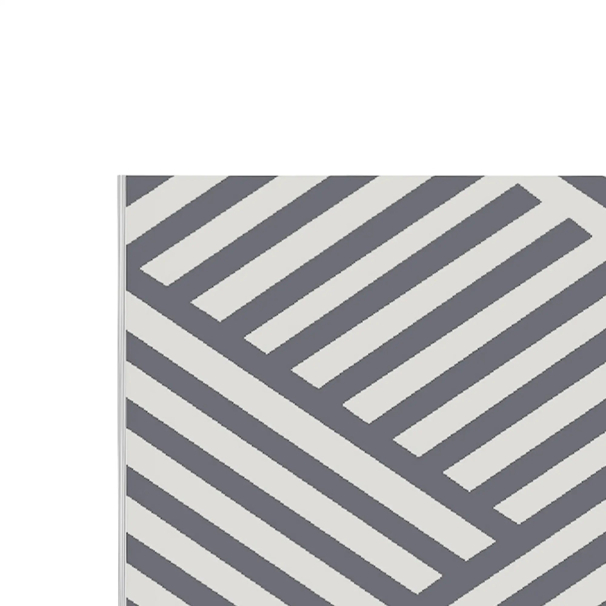 Reversible Outdoor RV Rug, Patio Floor Mat, 6' x 9', Grey and Cream Garden Decor at Gallery Canada