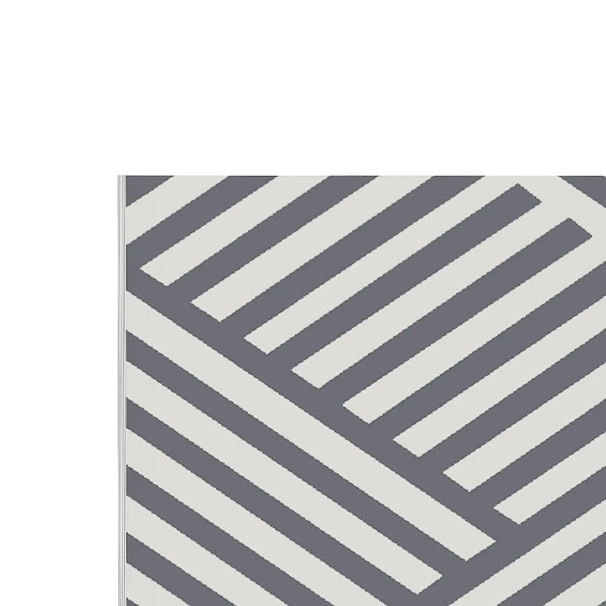 Reversible Outdoor RV Rug, Patio Floor Mat, 6' x 9', Grey and Cream Garden Decor at Gallery Canada
