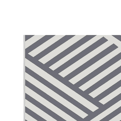 Reversible Outdoor RV Rug, Patio Floor Mat, 6' x 9', Grey and Cream Garden Decor at Gallery Canada