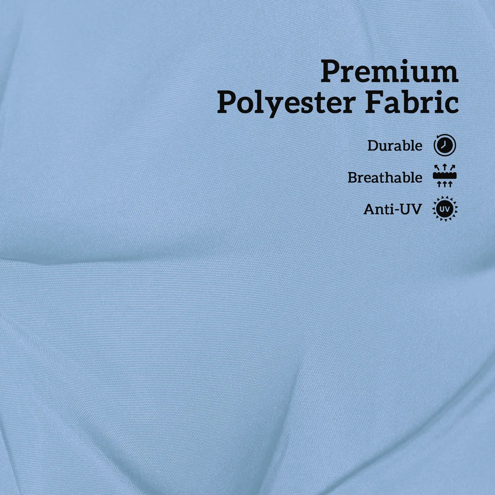 2 Seater Garden Bench Cushion, Thick Outdoor Non-Slip, 47