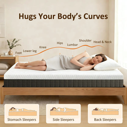 10 Inch Full Mattress, Pressure Relief, Lumbar Support, CertiPUR-US Certified Mattresses at Gallery Canada