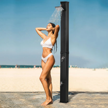 10.6 Gallon Solar Heated Shower, Temperature Adjustment, Foot Shower Outdoor Swimming Pools & Hot Tubs at Gallery Canada