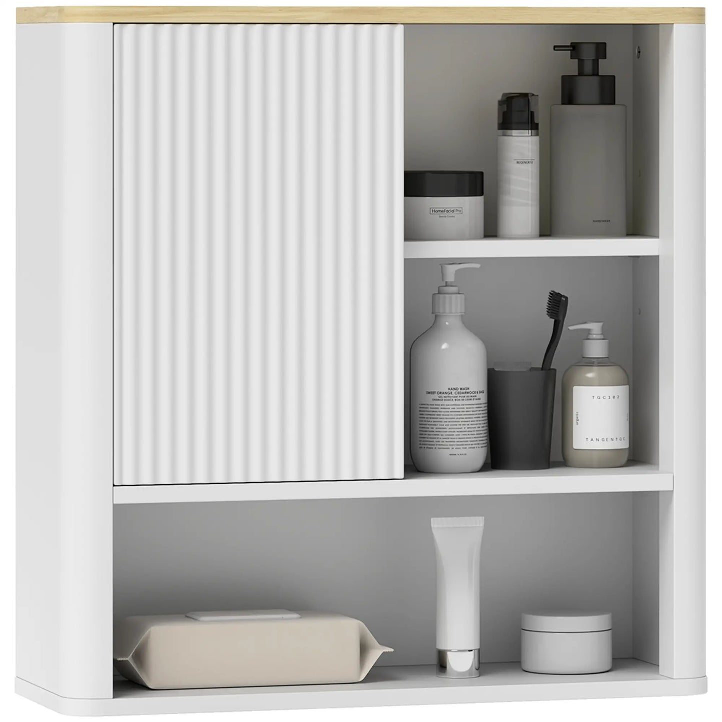 Bathroom Wall Cabinet, Medicine Cabinet with Adjustable Shelves, White Bathroom Cabinets at Gallery Canada