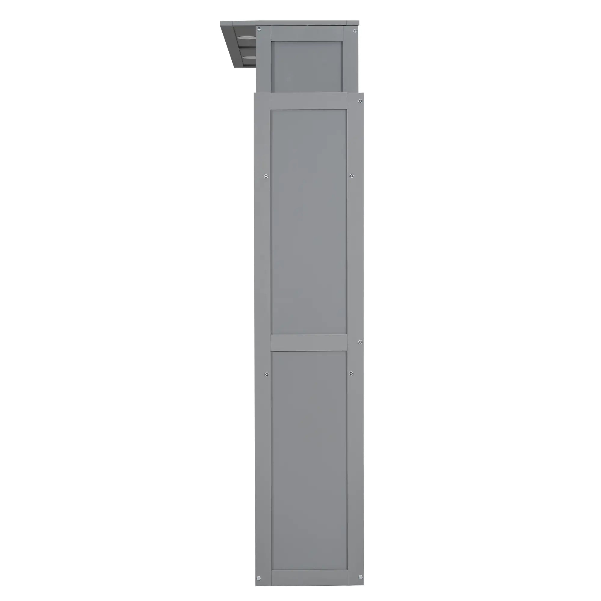 Murphy Bed with Shelves, LED Lights, Space-Saving Wall Bed, 91