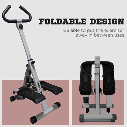 Height Adjustable Stair Stepper, LCD Monitor, Black Aerobic Equipment at Gallery Canada