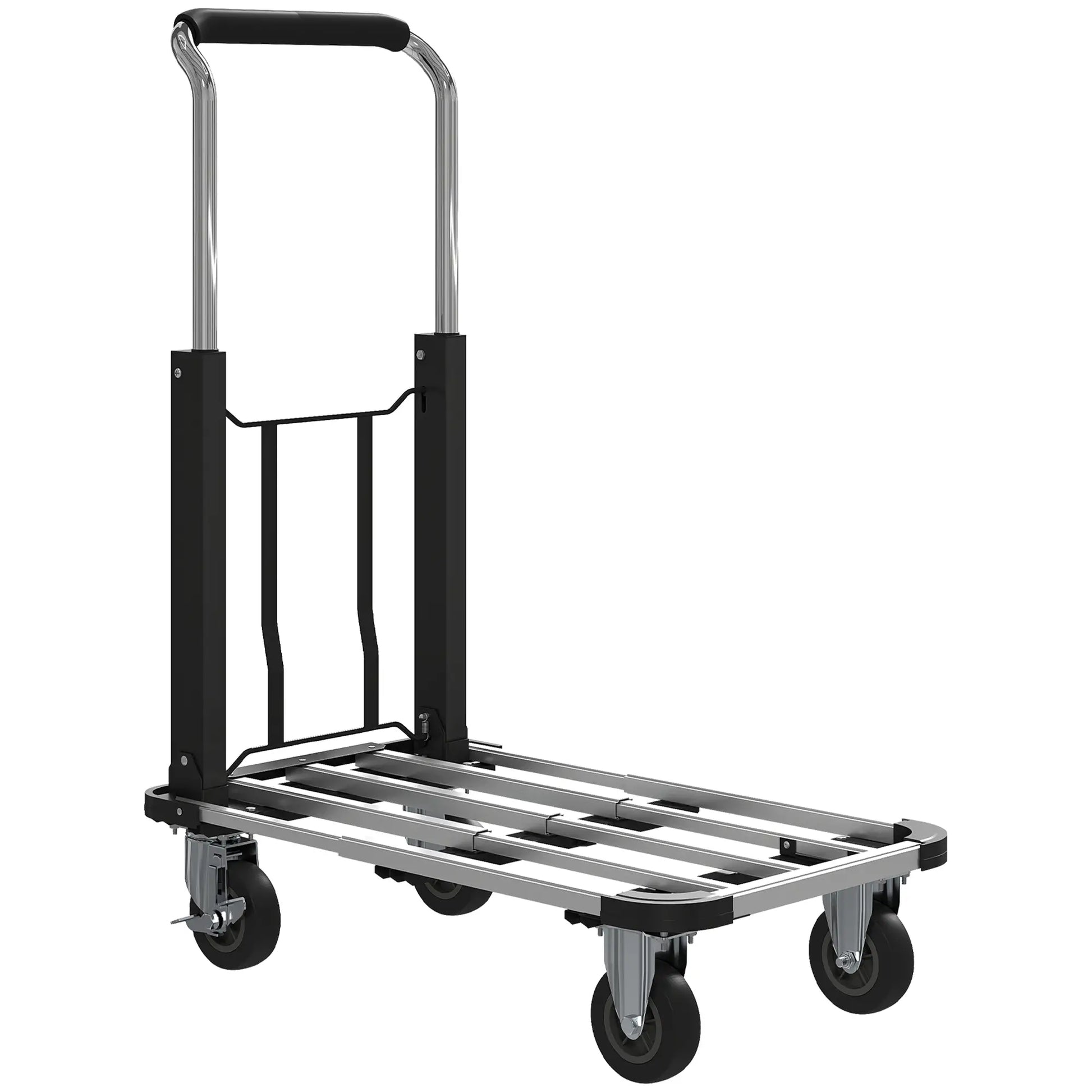 330 lbs Heavy Duty Hand Truck, Folding Trolley, Dolly, Silver and Black Folding Hand Trucks at Gallery Canada