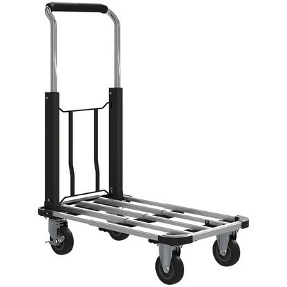 330 lbs Heavy Duty Hand Truck, Folding Trolley, Dolly, Silver and Black Folding Hand Trucks at Gallery Canada