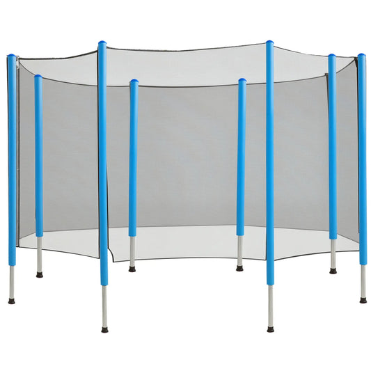 12FT Trampoline Net Enclosure, 8 Poles, Safety Accessories, Black Trampolines Black at Gallery Canada