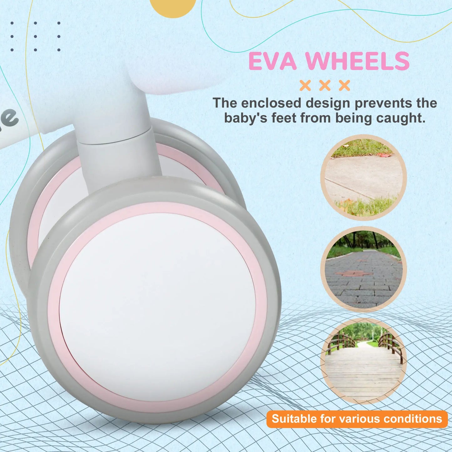 Toddler Balance Bike, 12–36 Months, Adjustable Seat, Pink Riding & Rocking Toys at Gallery Canada