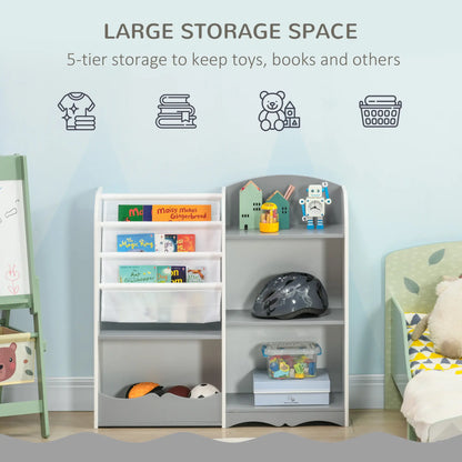 Kids Toy Storage Shelf, Children Bookshelf, Grey Baby & Kids Storage at Gallery Canada