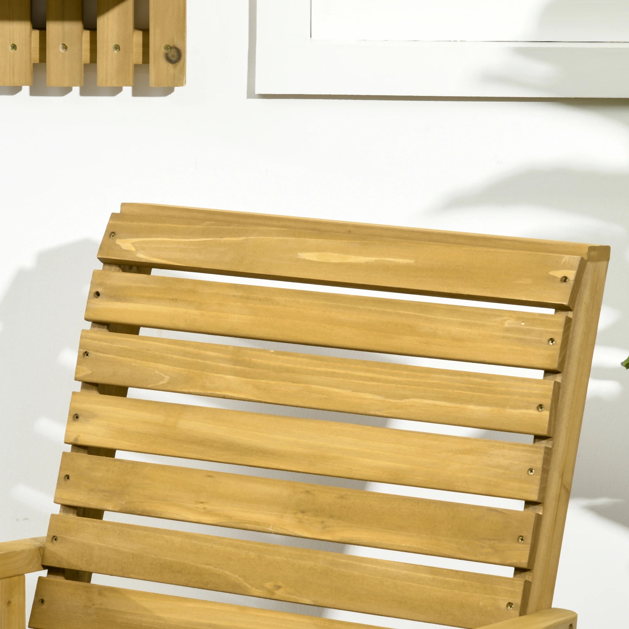 Wooden Outdoor Rocking Chair, Traditional Patio Rocker, Light Brown Outdoor Rocking Chairs at Gallery Canada
