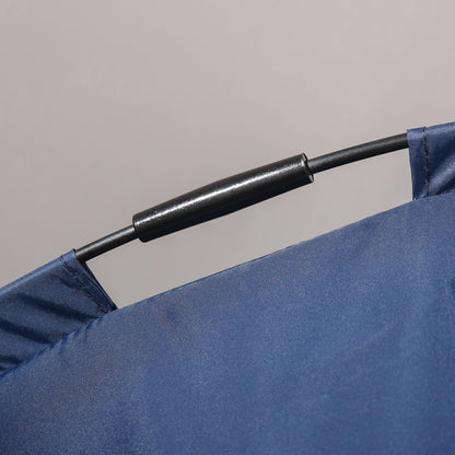 Portable Raised Dog Cot with Canopy, Medium Size, Dark Blue Elevated Dog Beds at Gallery Canada