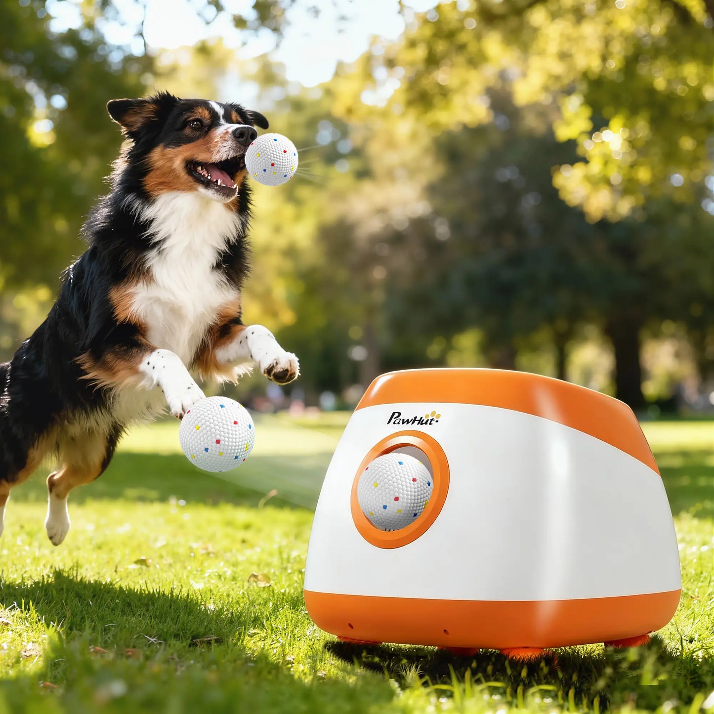 Automatic Dog Ball Launcher, 26-79ft, Medium Large Dogs, Orange Dog Agility Training Equipment at Gallery Canada