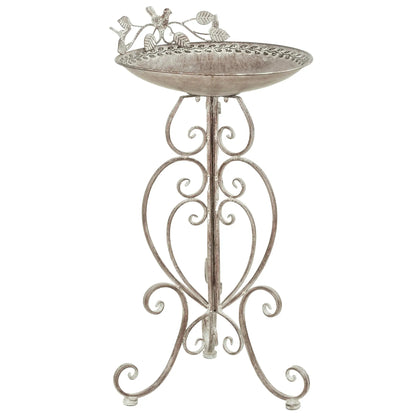 30" Tall Bird Bath With Bird Statues, Vintage Garden Bowl Pedestal, Brown Garden Decor at Gallery Canada