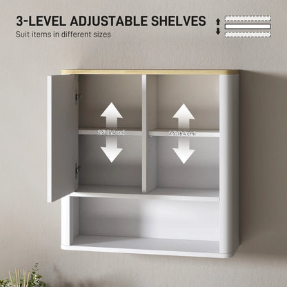 Bathroom Wall Cabinet, Medicine Cabinet with Adjustable Shelves, White Bathroom Cabinets at Gallery Canada