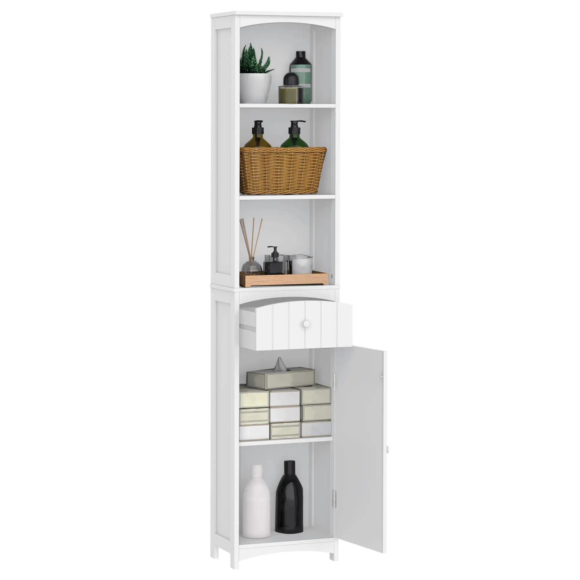 Tall Wooden Bathroom Cabinet, Storage Organizer, Kitchen Bedroom Bathroom Cabinets at Gallery Canada