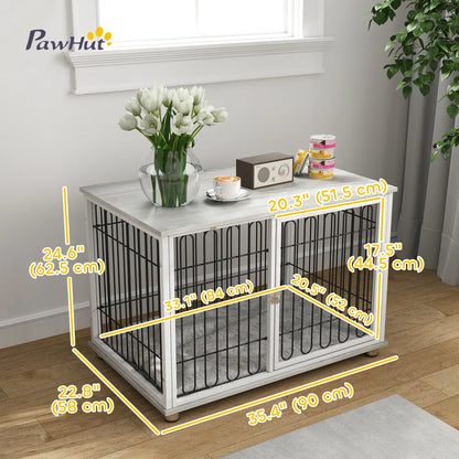 Dog Crate Furniture, Washable Cushion, Adjustable Feet, Medium Size, Grey Houses, Kennels & Pens at Gallery Canada