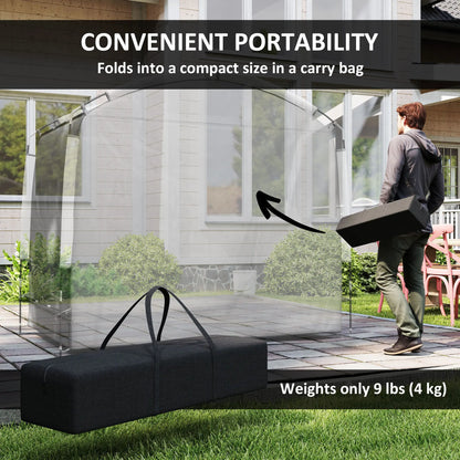 Portable Bike Storage Shed Tent, Waterproof 210D Oxford Fabric, Fits 3-4 Bicycles, Dark Grey Sheds at Gallery Canada