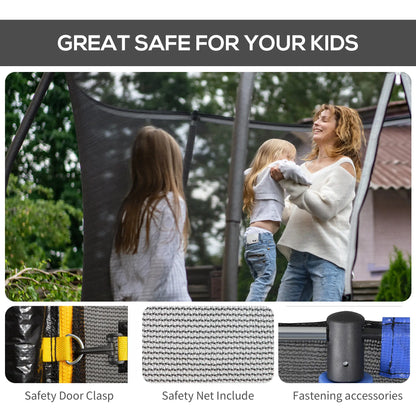 8FT Round Trampoline Enclosure Net, Outdoor Safety, Black Trampolines at Gallery Canada