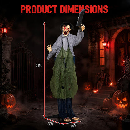 Zombie Halloween Outdoor Decoration, Glowing Eyes