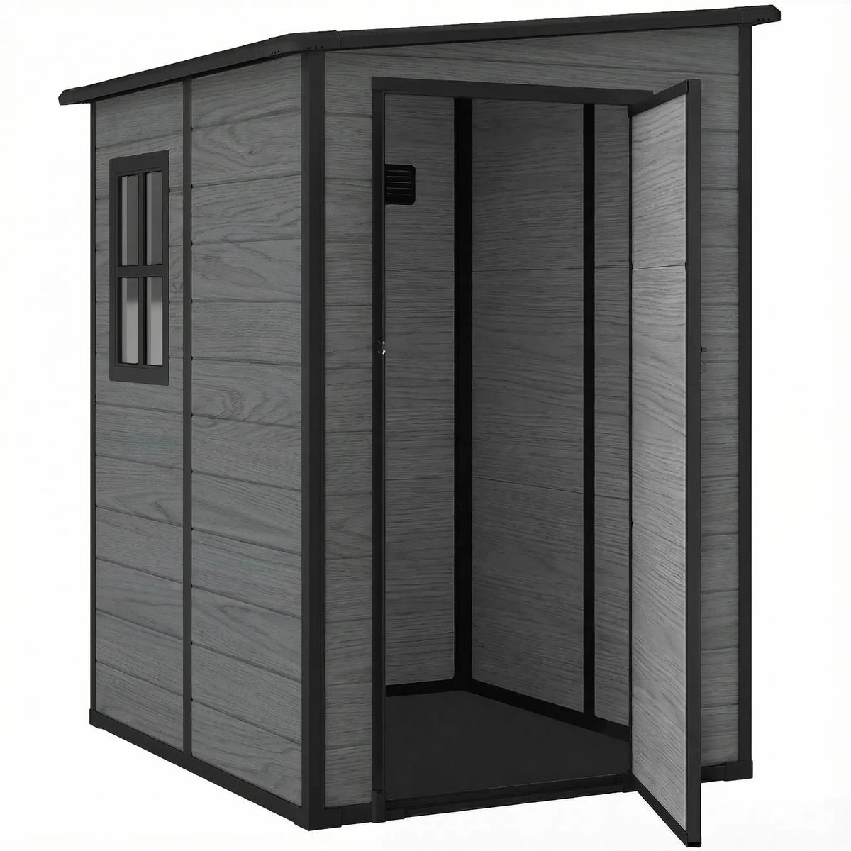 4'x5' Garden Storage Shed, Lean To Tool House, Lockable, Window, Vent Sheds Multi Colour at Gallery Canada