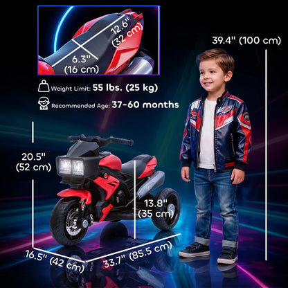 Kids Electric Motorcycle Ride-On Toy, 6V, Red Electric Motorcycles at Gallery Canada