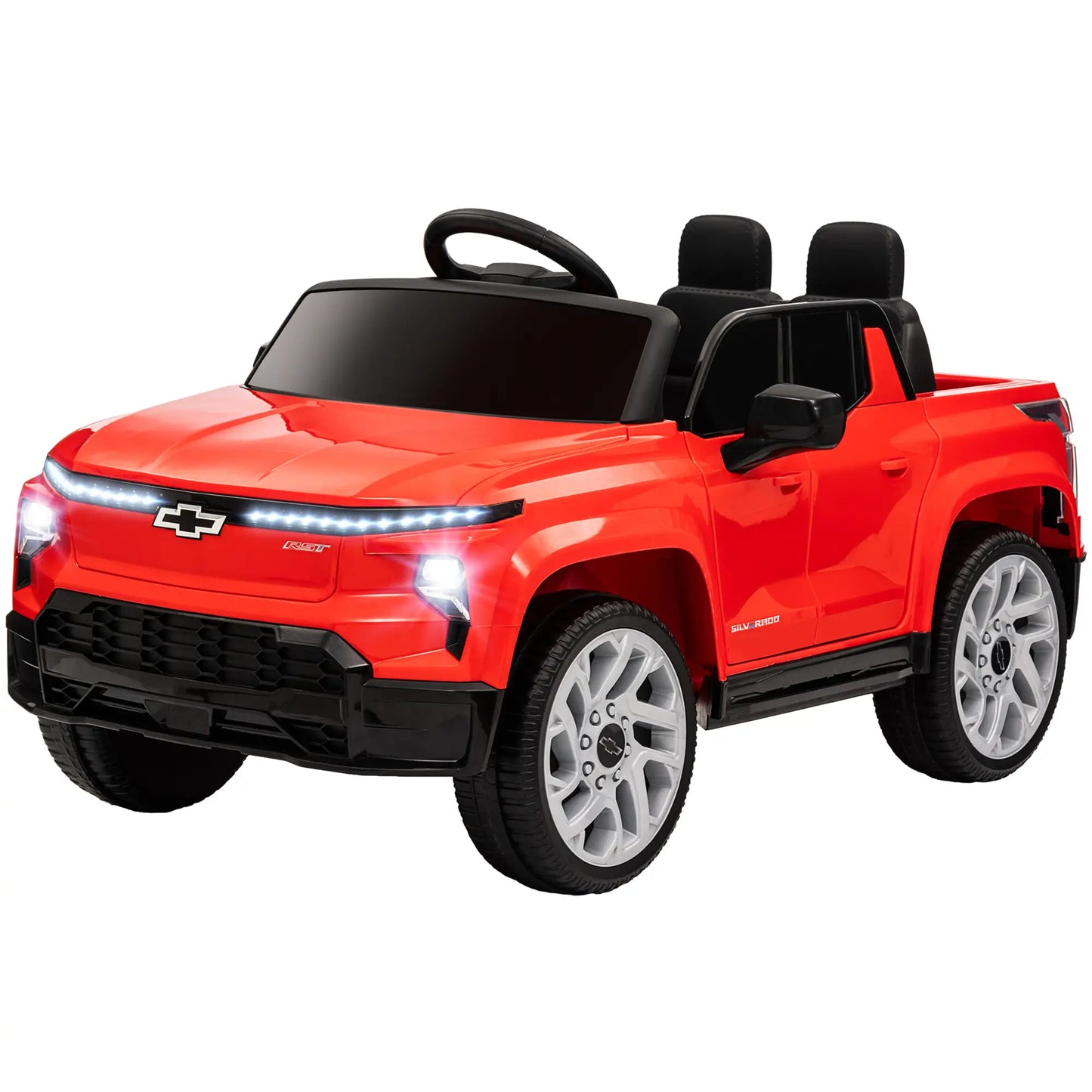 12V Chevrolet Silverado EV RST Licensed Kids Car, Remote Control, Red Electric Toy Cars Red at Gallery Canada