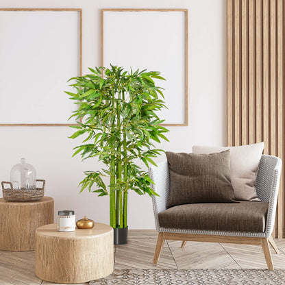 5.3ft Artificial Bamboo Tree with Pot, Indoor Decor for Home, Office Artificial Trees at Gallery Canada