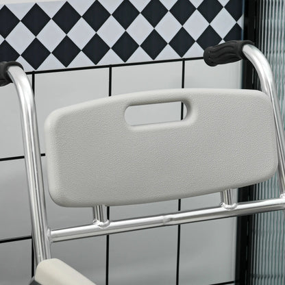 3-in-1 Shower Commode Wheelchair, Padded Seat, Elderly Disabled Transport Chair Bath Chairs at Gallery Canada