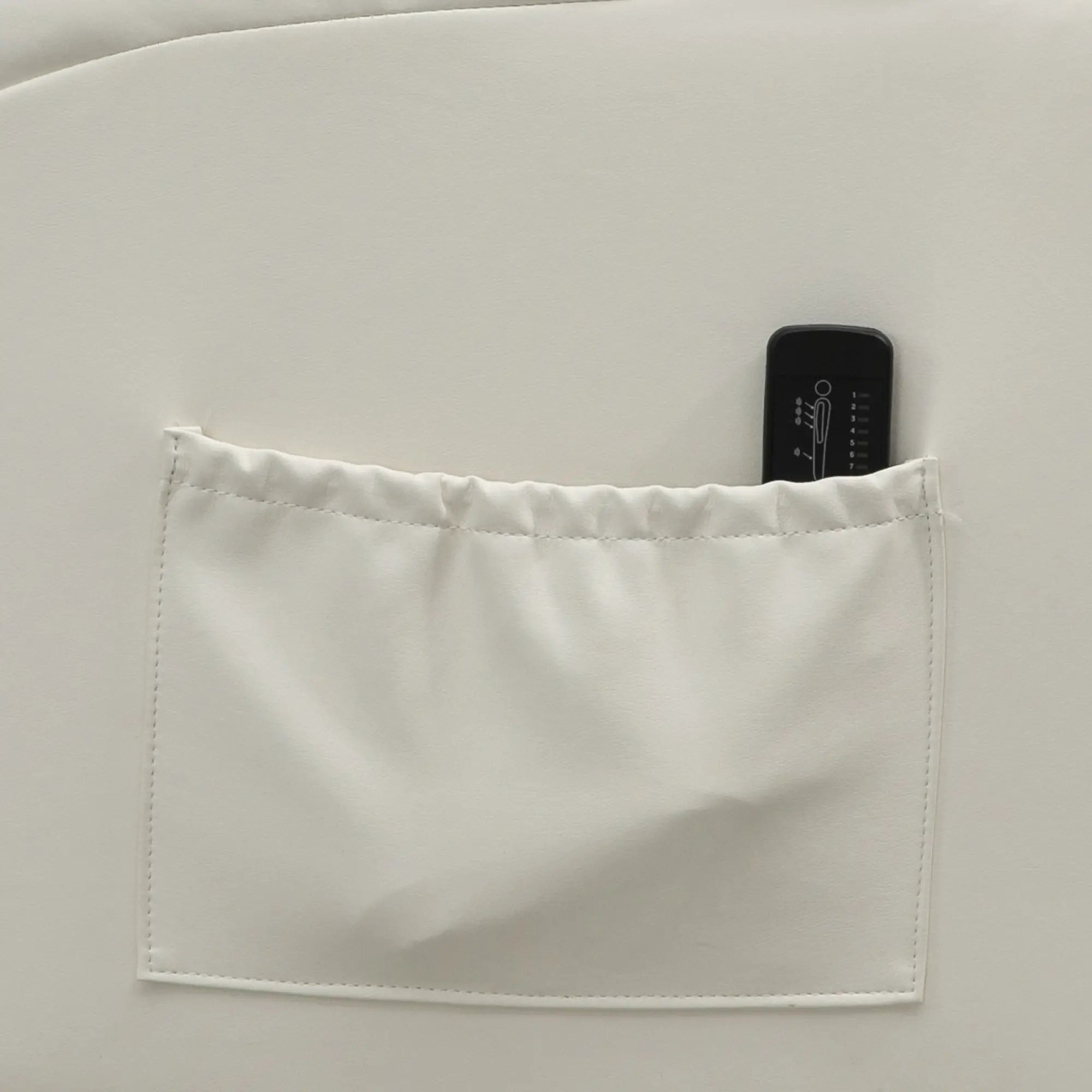 Massage Recliner Chair, Swivel Rocker, 8 Vibration Points, PU Leather, Cream White Massage Chairs at Gallery Canada