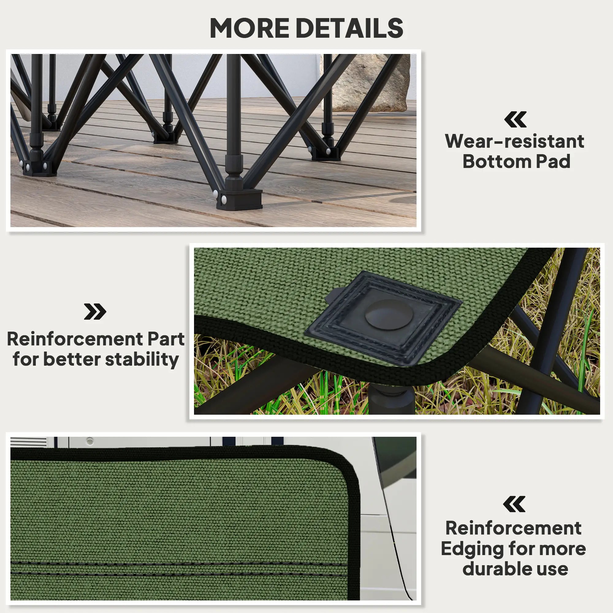 6 Seat Folding Camping Chair, Cup Holder, Carrying Case, Dark Green Picnic Tables & Camping Chairs at Gallery Canada