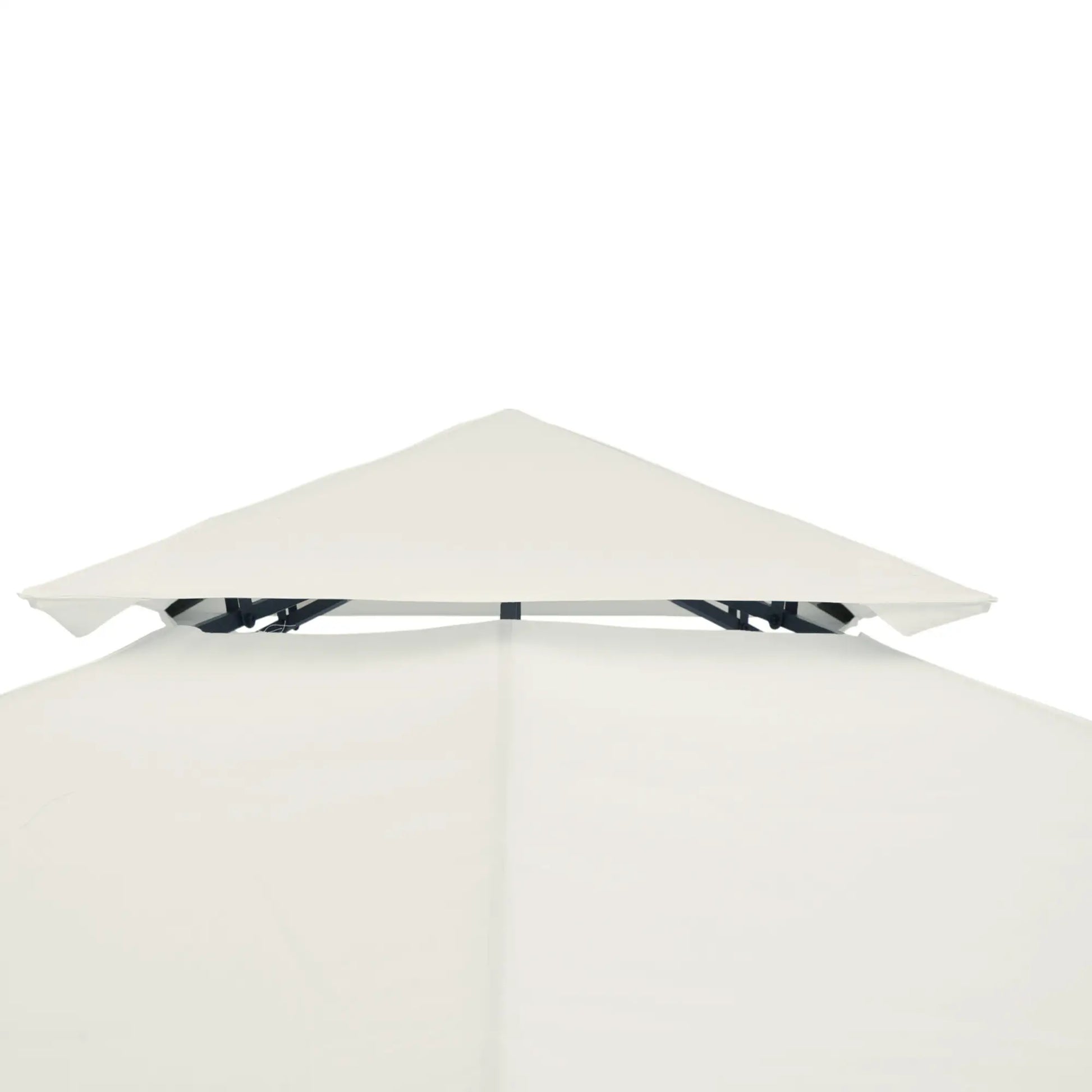 10' x 10' Square 2-Tier Gazebo Canopy, Cream White Gazebo Canopy Replacement at Gallery Canada