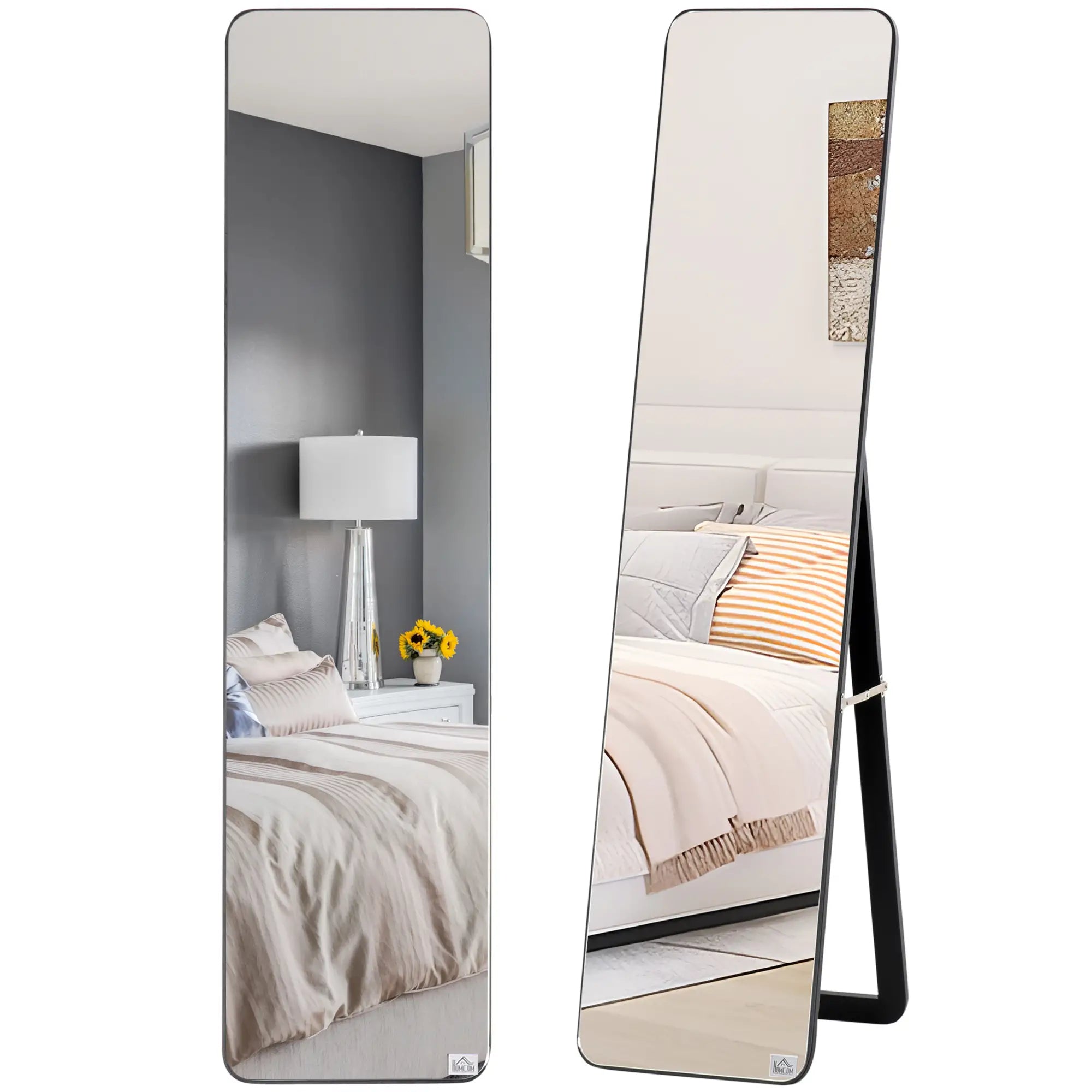 Full Length Mirror, Free Standing, Wood Frame, 15