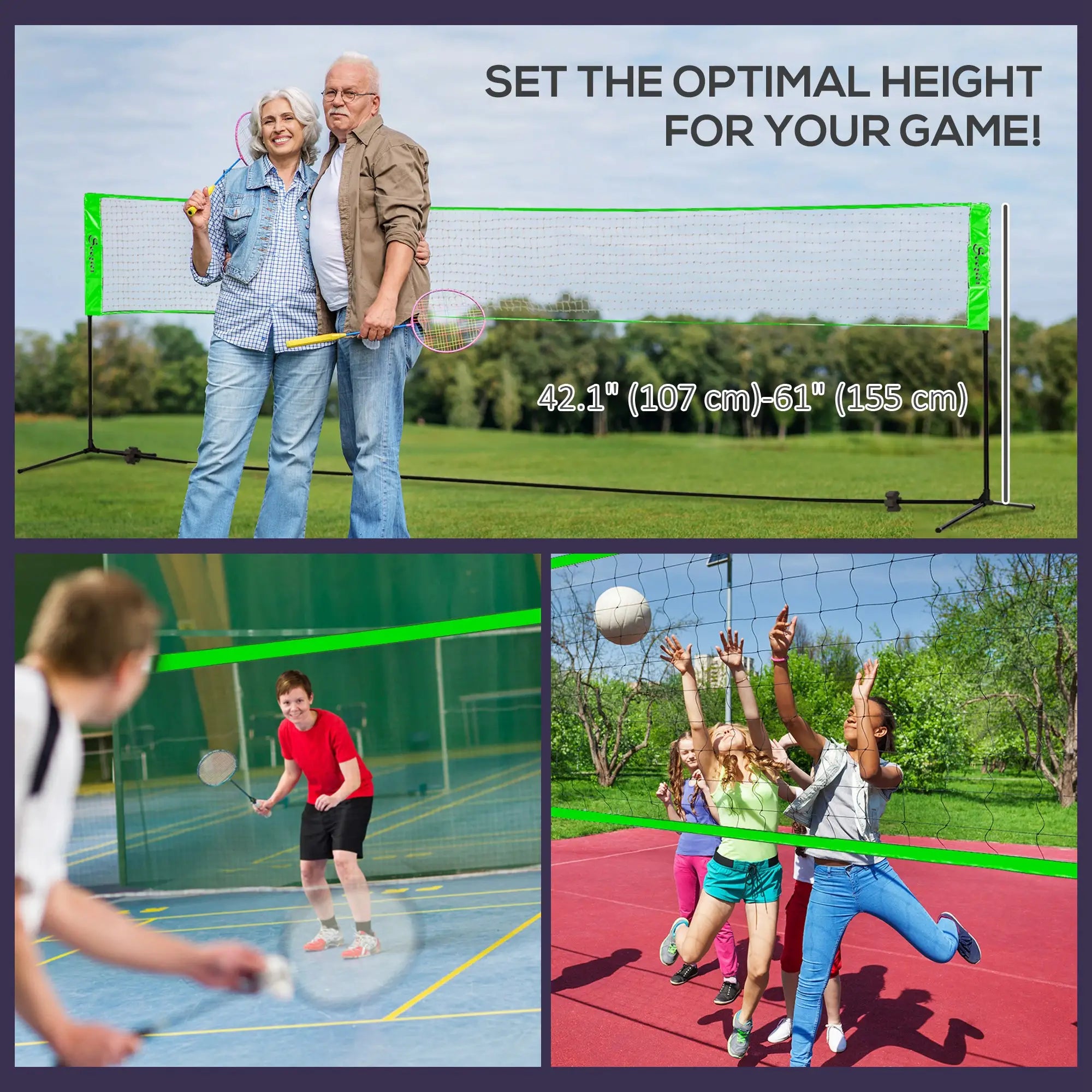 Portable Badminton Set, 3 Shuttlecocks, 4 Rackets, Indoor Outdoor Badminton at Gallery Canada