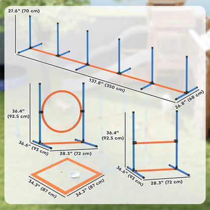 Dog Agility Training Equipment, 5PCS Obstacle Course Starter Kit With Bag Dog Agility Training Equipment at Gallery Canada