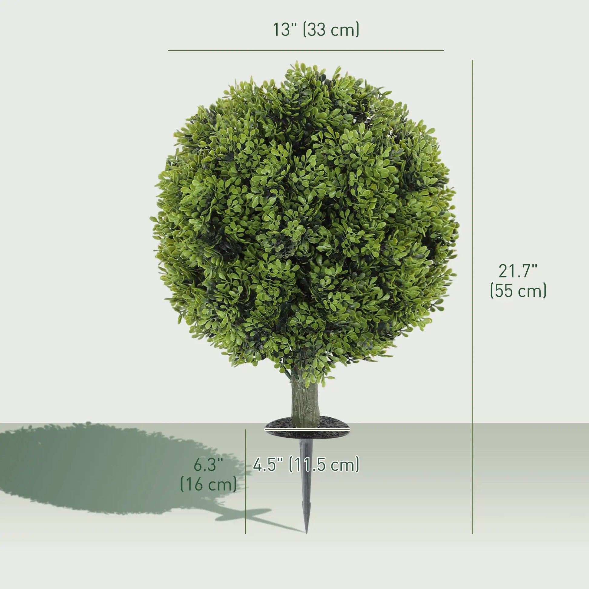 Artificial Boxwood Topiary Trees, Set of 2, UV Resistant, Indoor Outdoor, Green Artificial Trees at Gallery Canada
