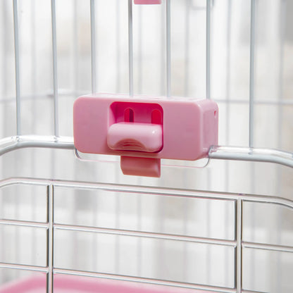 32"L 2-Level Small Animal Cage, Universal Lockable Wheels, Pink Houses & Habitats at Gallery Canada