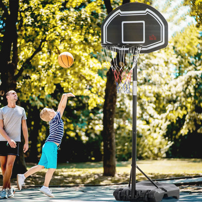 Basketball Hoop and Stand, 5.2-6.9ft Height Adjustable, Black Basketball at Gallery Canada