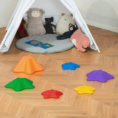 6PCs Larger Size Stepping Stones, Non-Slip Bottom, Stackable Obstacle Course Gym Sets & Swings at Gallery Canada