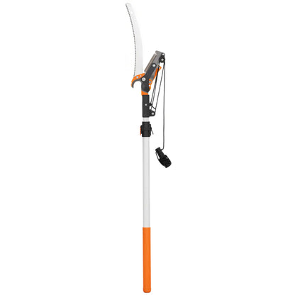 6.5ft Manual Pole Saw, Telescopic Aluminium Pole Pruner, 65Mn Steel Blade Garden Accessories Orange at Gallery Canada
