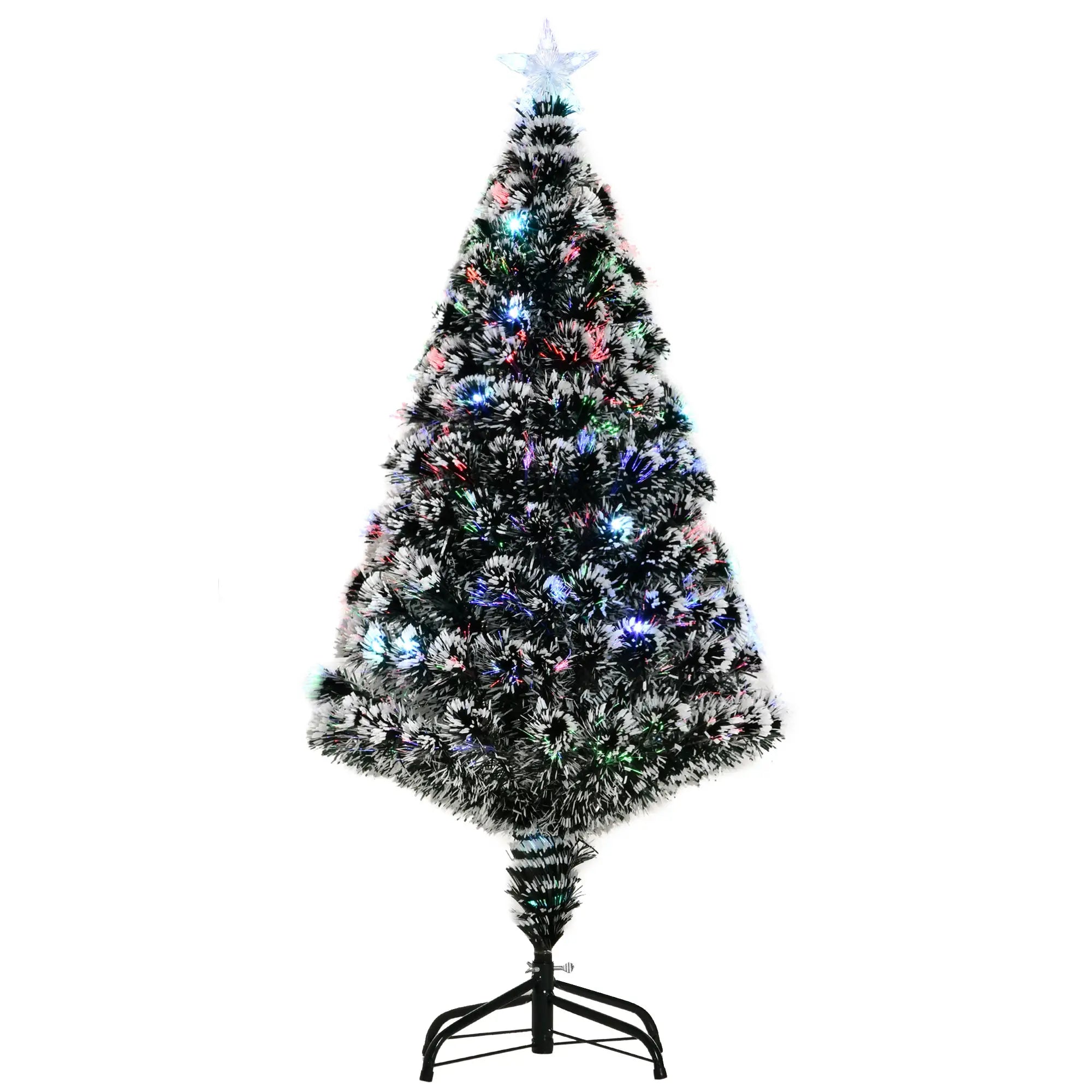 4ft Pre-Lit LED Fiber Optic Christmas Tree, Artificial Holiday Decor Pre Lit Christmas Trees at Gallery Canada