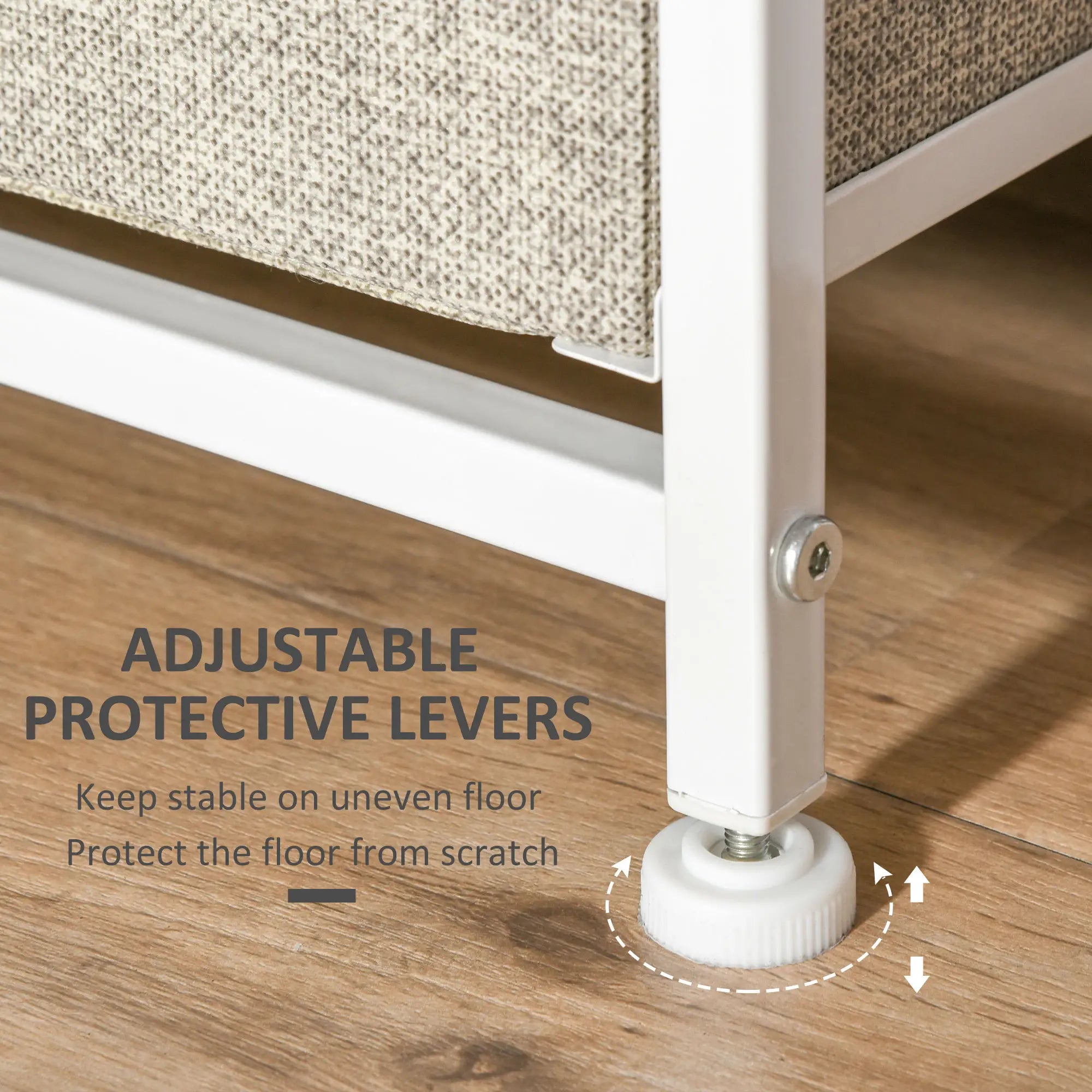 7-Drawer Dresser, Metal Frame, Fabric, Light Grey Storage Cabinets at Gallery Canada