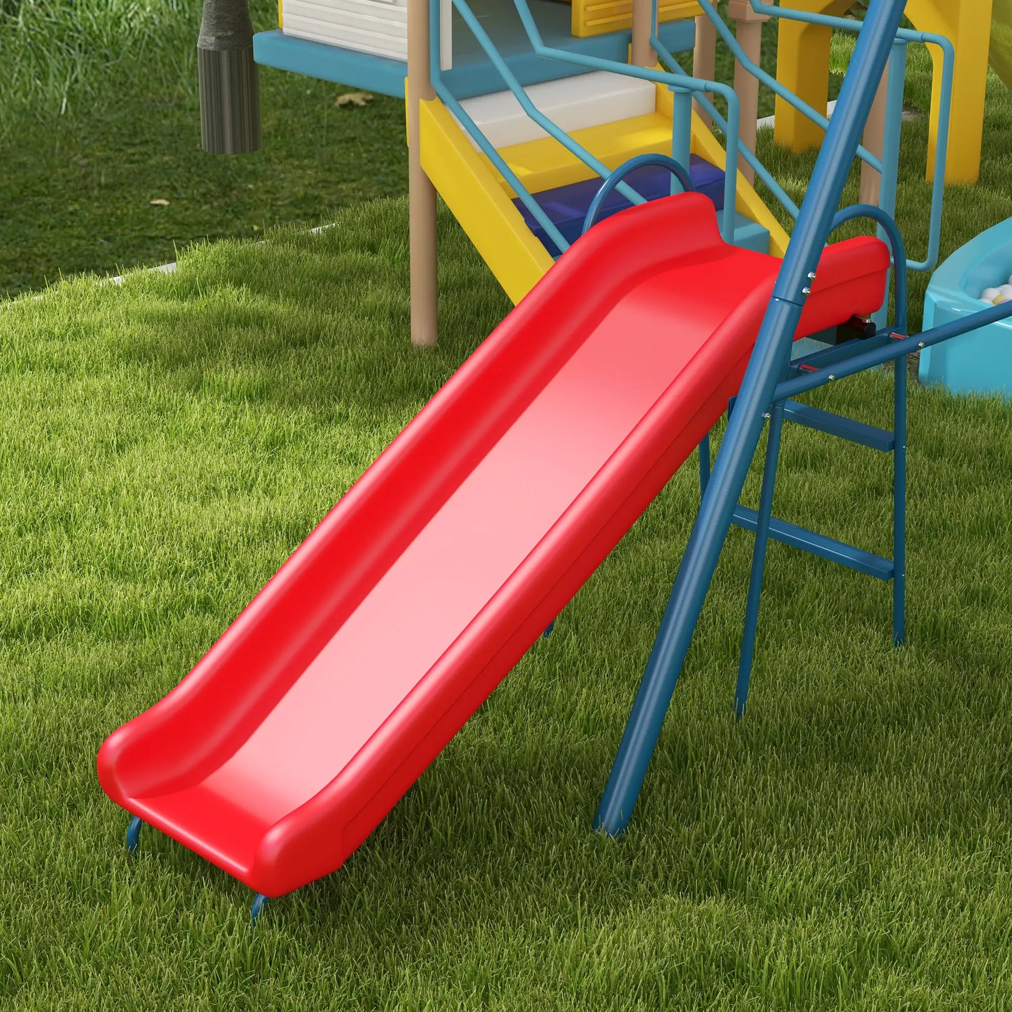 Metal Swing Set, 3 In 1 Design, Nest Swing, 2 Seats, Slide, 352 Lbs, Ages 3-8 Gym Sets & Swings at Gallery Canada
