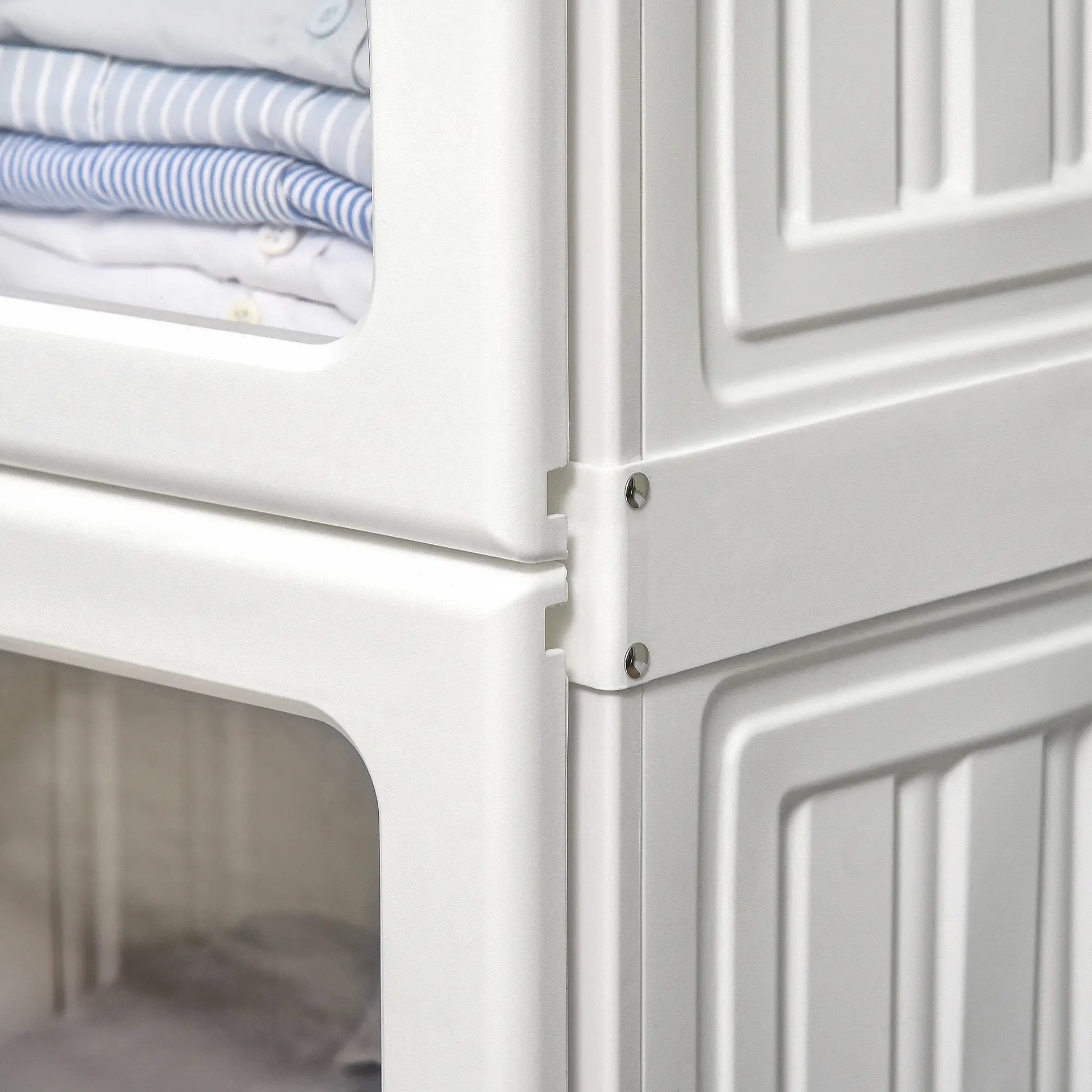 Portable Wardrobe Closet, Foldable Clothes Organizer, White Clothing Storage at Gallery Canada