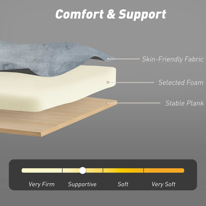 3-In-1 Convertible Sofa Bed, Pull Out Sleeper, Adjustable Backrest, Dark Grey 2-Seater Sofas at Gallery Canada