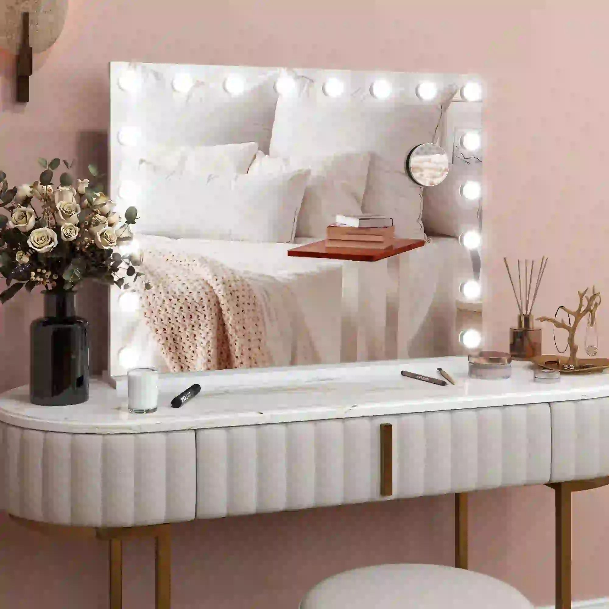 Hollywood Vanity Mirror With Lights, 31.5