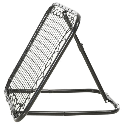 Soccer Rebounder Net, 3' x 3', Angle Adjustable, Quick Folding, Kickback Target Football Black at Gallery Canada