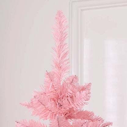 7ft Pencil Artificial Christmas Tree, 687 Branch Tips, Steel Base, Pink Pencil Christmas Trees at Gallery Canada